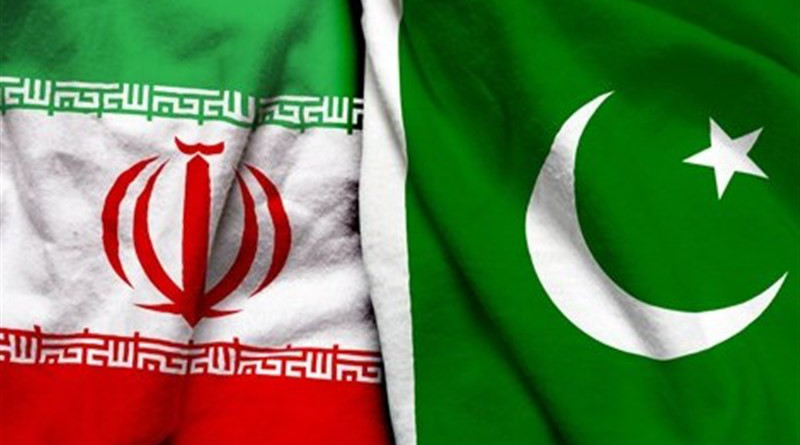 Flags of Iran and Pakistan. Photo Credit: Tasnim News Agency