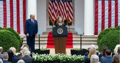 Judge Amy Coney Barrett delivers remarks after President Donald J. Trump announced her as his nominee for Associate Justice of the Supreme Court of the United States Saturday, Sept. 26, 2020, in the Rose Garden of the White House. (Official White House Photo by Andrea Hanks)