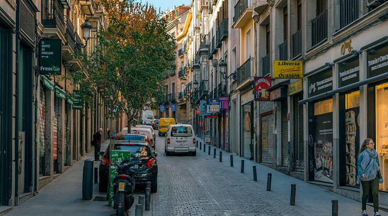 Madrid Spain Street City Architecture Building