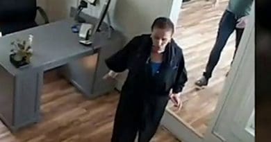 Screenshot of video showing Nancy Pelosi at San Francisco salon