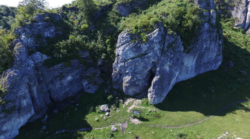Aerial view of Stajnia Cave. CREDIT Marcin Arski