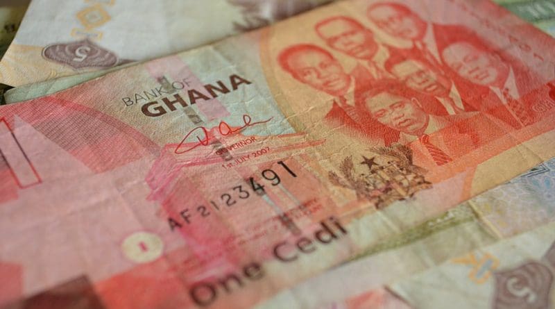 Africa Currency Note Paper Money Ghana Cedi Brown Money