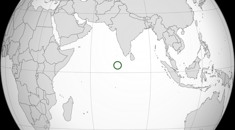 Location of Maldives in the Indian Ocean. Credit: Wikipedia Commons