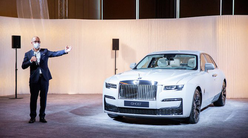 Rolls-Royce presents its new Ghost luxury automobile. Photo: Supplied