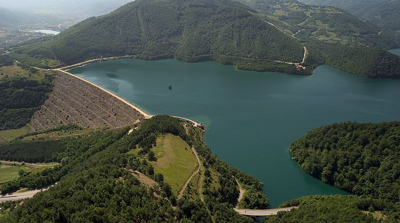 The body of water known by Serbs as Gazivoda Lake and by Kosovars as Ujman Lake. Photo Credit: Bobik, Wikipedia Commons