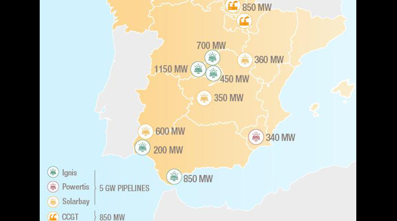 Total's renewable energy projects in Spain. Credit: Total
