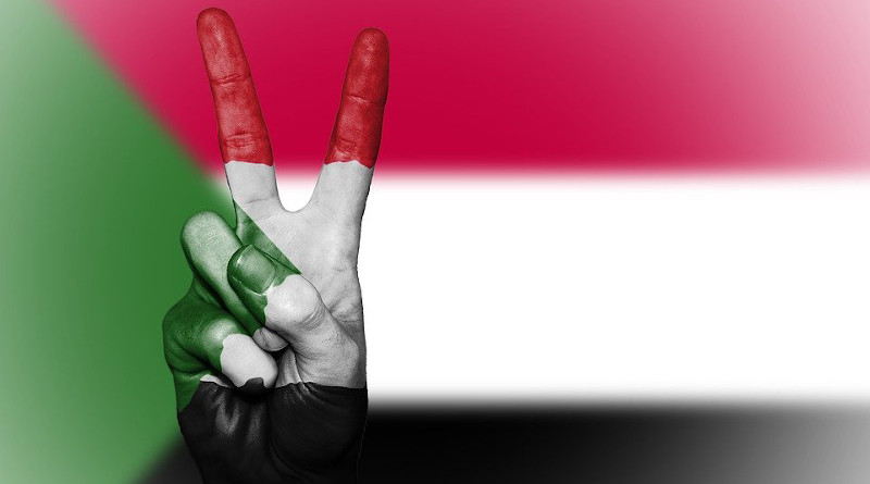 Sudan Peace Hand Nation Background Banner Colors