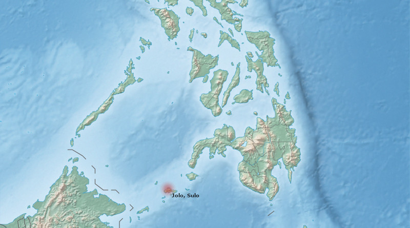 Location of Jolo, Sulu, Philippines. Photo Credit: Wikipedia Commons