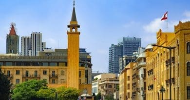 Beirut Lebanon Cityscape City Town Town Hall Mosque Buildings