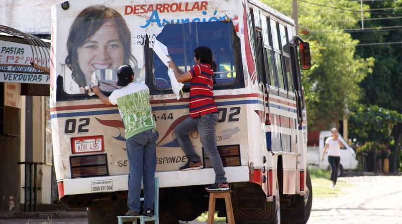 Bus Human Road Paraguay South America