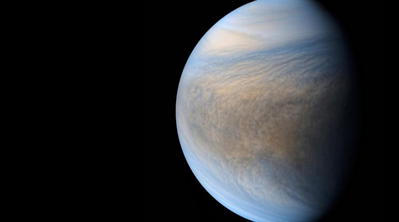 Composite of images taken by Japanese spacecraft Akatsuki of Venus. CREDIT: JAXA / ISAS / DARTS / Damia Bouic