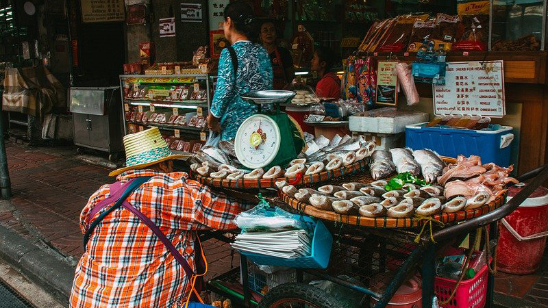 Business Shop Bangkok Metropolis Thailand Chinatown Seller