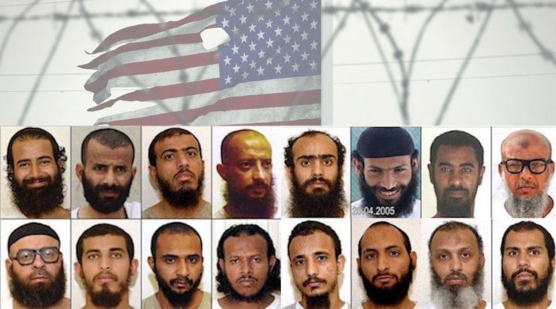 Photos of 16 of the 18 Yemenis sent from Guantánamo to Yemen between 2015 and 2017