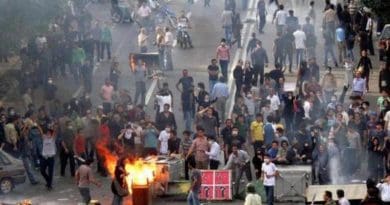 File photo of protests in Iran. Photo Credit: Iran News Wire