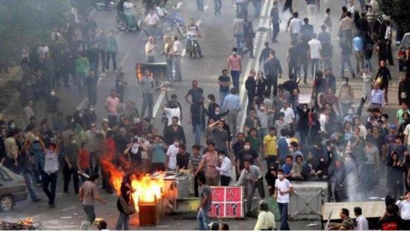 File photo of protests in Iran. Photo Credit: Iran News Wire