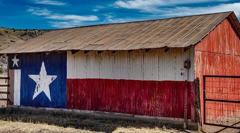 Texas Barn Metal Ranch Farm Lone Star Painted