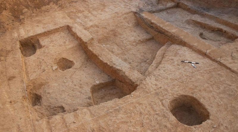 Excavation location, Neveh Noy, Beer Sheva. CREDIT: Talia Abulafia, Israel Antiquities Authority