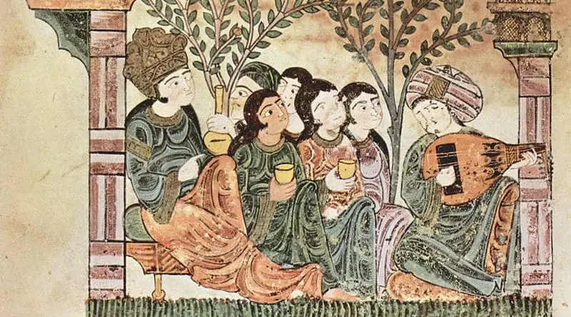 A self-depiction by the Muslims in Al-Andalus. Taken from the Tale of Bayad and Riyad. Credit: Maler der Geschichte von Bayâd und Riyâd - The Yorck Project, Wikipedia Commons