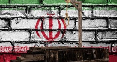 gallows death penalty hanging iran flag human rights