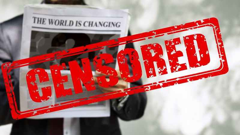 Censorship Man Newspaper Read News Press