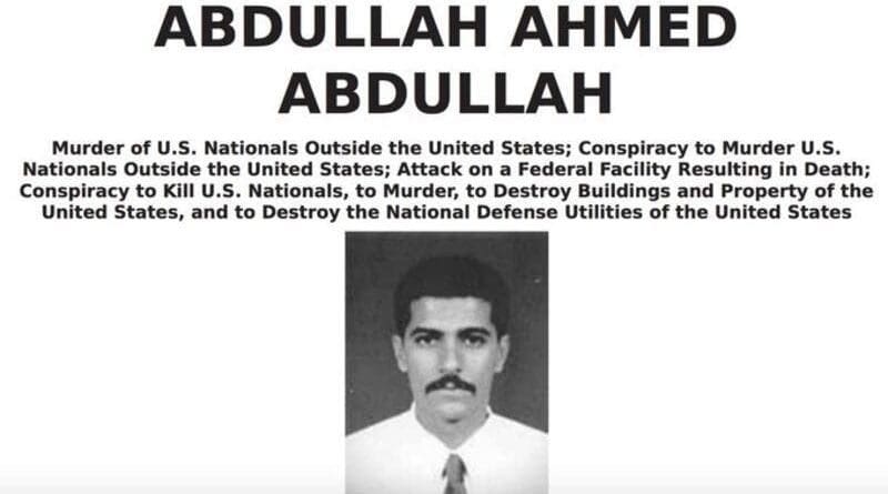 Wanted poster for Al Qaeda's 2nd highest leader Abdullah Ahmed Abdullah alias Abu Muhammad al-Masri. (Twitter)