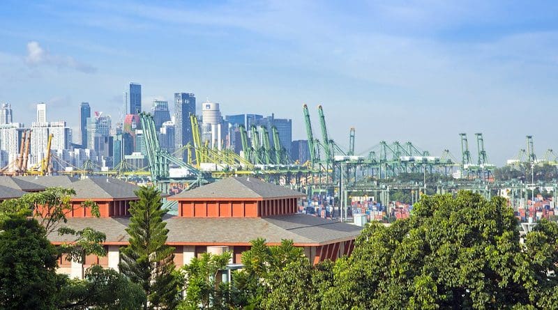 Port Singapore Maritime Asia Import Freight Dock