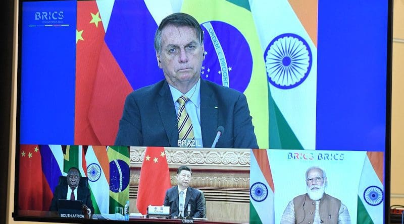 Virtual BRICS meeting. Photo Credit: Kremlin.ru