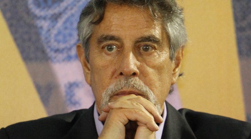 File photo of Peru's Francisco Sagasti. Photo Credit: Feria del Libro Ricardo Palma, Wikipedia Commons