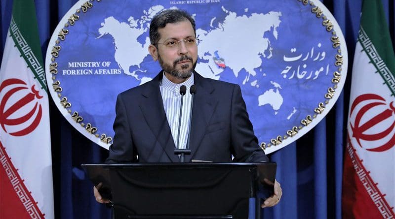 Iranian Foreign Ministry spokesperson Saeed Khatibzadeh. Photo Credit: Tasnim News Agency