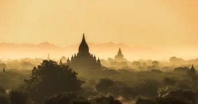 Myanmar Burma Landscape Sunrise Morning Haze Mist