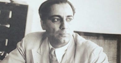 Dr Homi Jehangir Bhabha. Credit: Tata Institute of Fundamental Research