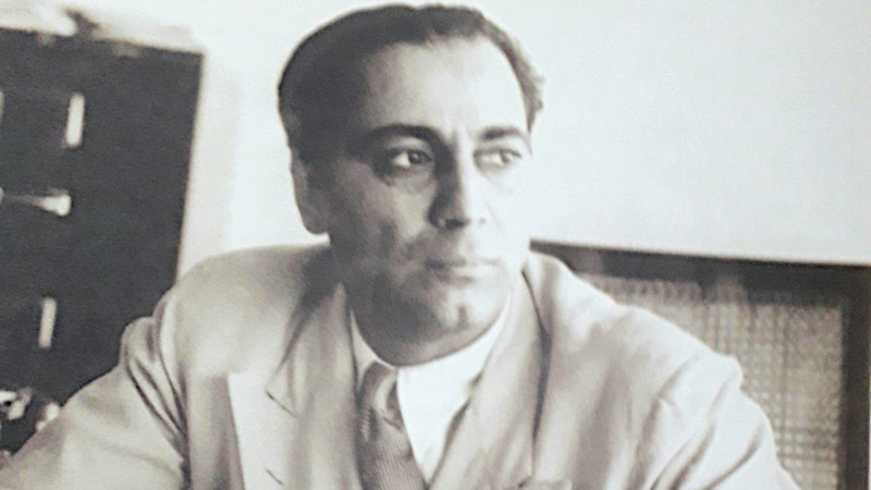 Dr Homi Jehangir Bhabha. Credit: Tata Institute of Fundamental Research