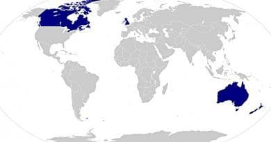 A map highlighting the proposed CANZUK countries and dependencies. Credit: Wikipedia Commons
