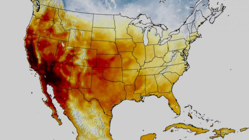 Extreme heat threatens the wellbeing of people all over the world, a new study from scientists at the University of Miami (UM) Rosenstiel School of Marine and Atmospheric Science found that some disadvantaged communities in California could be overlooked for state climate adaptation funds. CREDIT: NASA