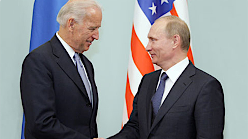 File photo of Vice President Joe Biden meeting with Russia's Prime Minister Vladimir Putin in 2011. Photo Credit: Kremlin.ru