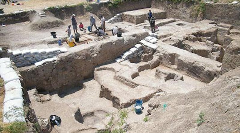 View of Early Bronze Age excavation (Field 1) at Tell Tayinat in Hatay, Turkey CREDIT: Tayinat Archaeological Project