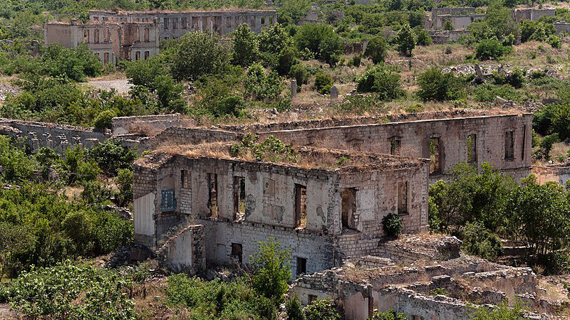 Ruins of Agdam, Azerbaijan. Photo Credit: KennyOMG, Wikipedia Commons