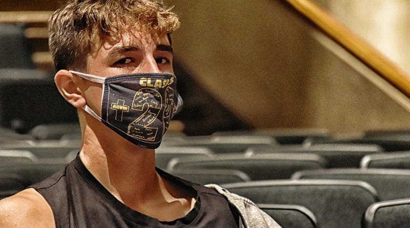 coronavirus covid-19 Man Face Mask Student Theater School Education