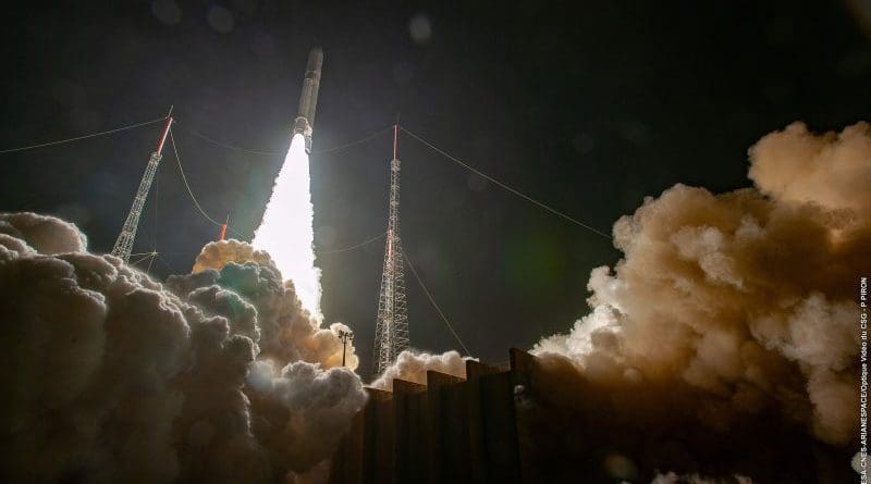 Ariane 5's second launch of 2020. Photo Credit: ESA