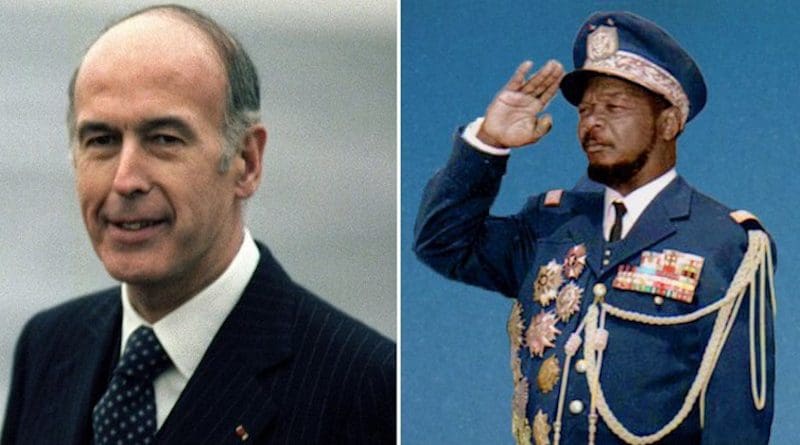 Late French President Valéry Giscard d'Estaing and 'Emperor' Bokassa of the Central African Republic.