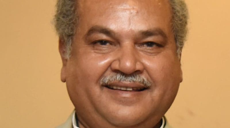 File photo of India's Shri Narendra Singh Tomar. Photo Credit: Ministry of Rural Development, Wikipedia Commons