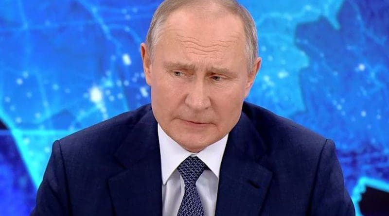 Russia's President Vladimir Putin. Photo Credit: Screenshot video Kremlin.ru