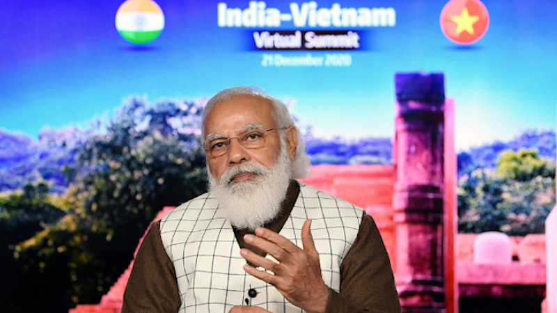 India's Prime Minister, Shri Narendra Modi addressing at the India-Vietnam Virtual Summit, in New Delhi on December 21, 2020. Photo Credit: PM India Office