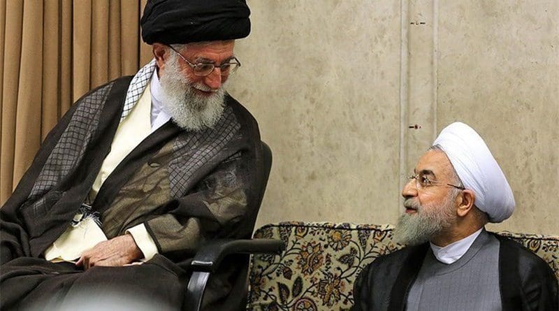 Iran's Ayatollah Seyed Ali Khamenei and President Hassan Rouhani. Photo Credit: Tasnim News Agency