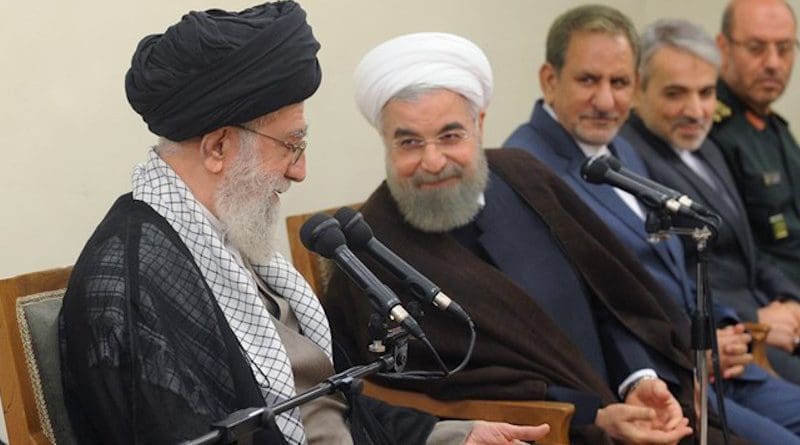 Iran's Ayatollah Seyed Ali Khamenei and President Hassan Rouhani. Photo Credit: Tasnim News Agency