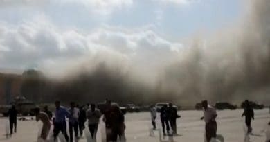 Terrorist attack on Aden Airport in Yemen. Photo Credit: Arab News video screenshot