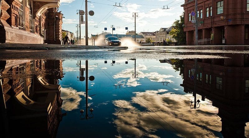 flood flooding city downtown