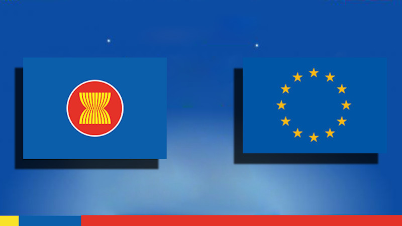 Flags ASEAN EU European Union