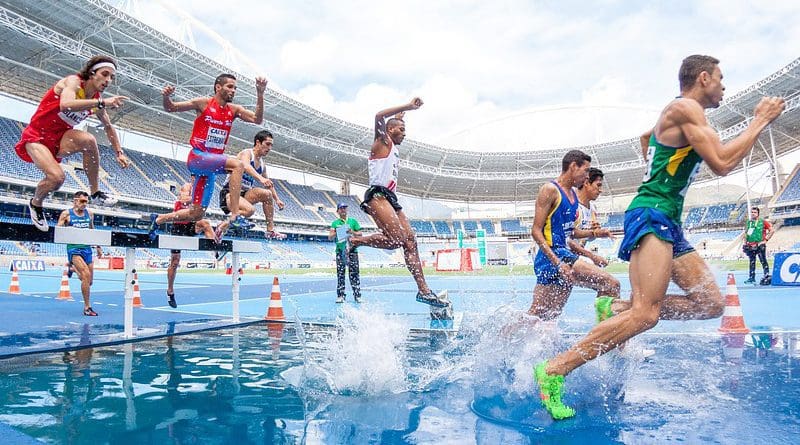 Run Race Running Action Athletes Competition Hurdle Men People