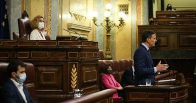 Spain's Prime Minister Pedro Sánchez speaks in the Lower House of Parliament. Photo Credit: Congreso de Diputados